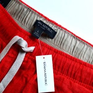 Banana Republic 8” Linen Easy Short Coral Sunset